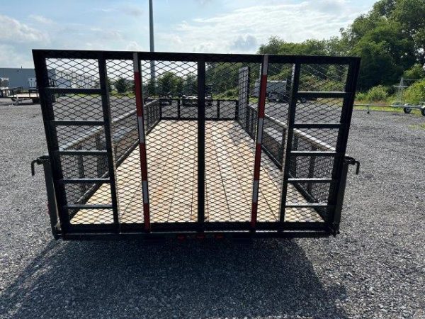 Carry-On 7 x 20 Landscape Utility Trailer – Mesh Sides & ATV Gate - Image 3