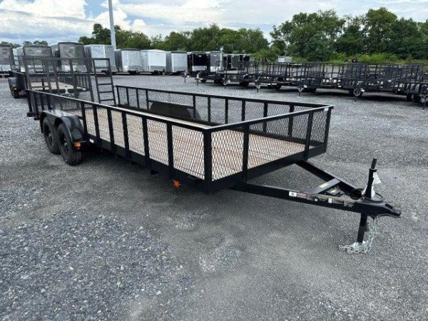 Carry-On 7 x 20 Landscape Utility Trailer – Mesh Sides