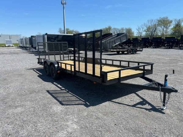 Carry-On 7 x 20 Landscape Utility Trailer – Side Ramp Gate