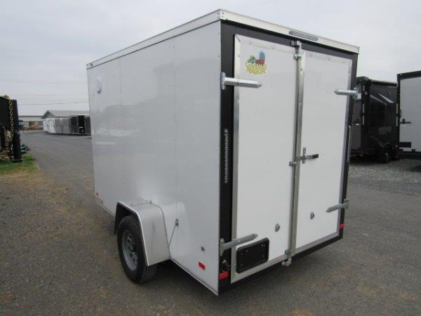 Covered Wagon 6 x 10 V-Nose Enclosed Cargo Trailer – Barn Doors - Image 5