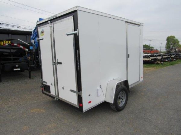 Covered Wagon 6 x 10 V-Nose Enclosed Cargo Trailer – Barn Doors - Image 7