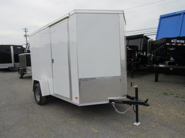 Covered Wagon 6 x 10 V-Nose Enclosed Cargo Trailer – Barn Doors