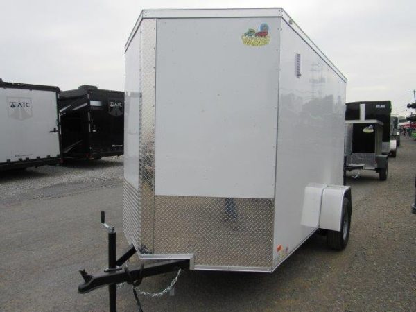 Covered Wagon 6 x 10 V-Nose Enclosed Cargo Trailer – Barn Doors - Image 4