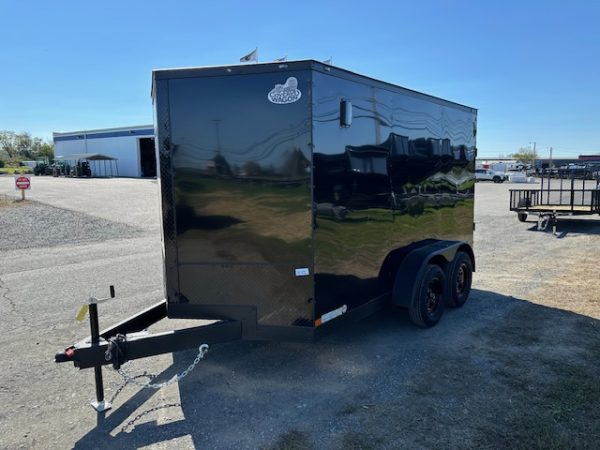 Covered Wagon 7 x 12 Enclosed Cargo Trailer – Black Trim - Image 4