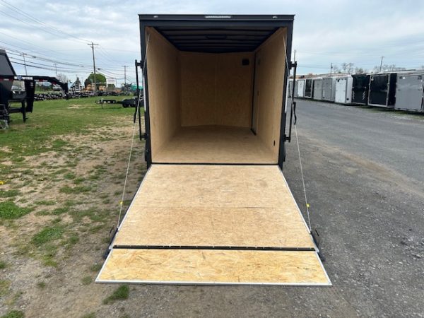 Covered Wagon 7 x 14 V-Nose Enclosed Cargo Trailer – Blackout - Image 3