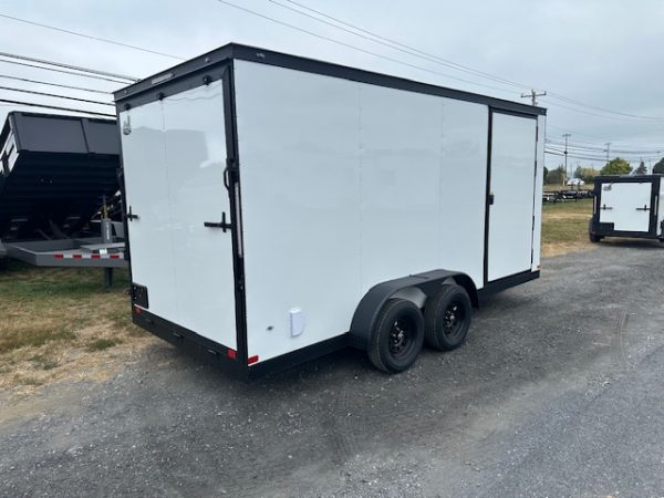 Covered Wagon 7 x 16 Enclosed Cargo Trailer – Black Trim Package - Image 7