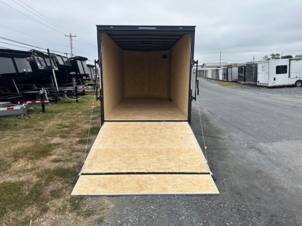 Covered Wagon 7 x 16 Enclosed Cargo Trailer – Black Trim Package - Image 3