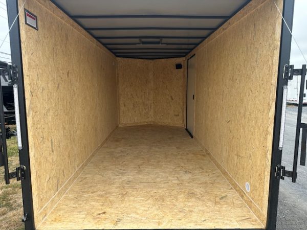 Covered Wagon 7 x 16 Enclosed Cargo Trailer – Black Trim Package - Image 8
