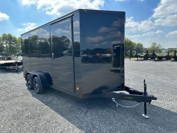 Covered Wagon 7 x 16 Enclosed Cargo Trailer – Blackout Package