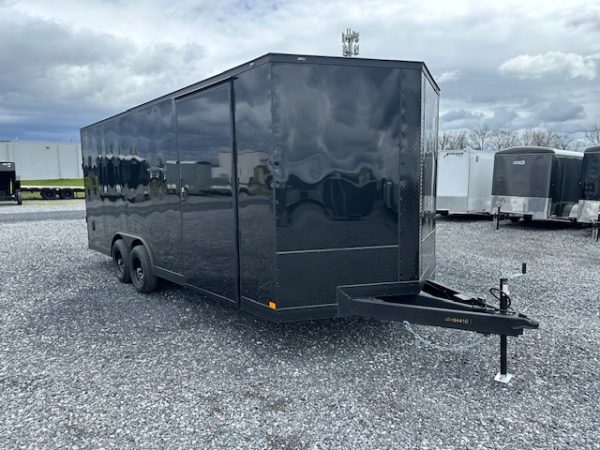 Covered Wagon 8.5 x 20 Enclosed Car Hauler – Blackout Package