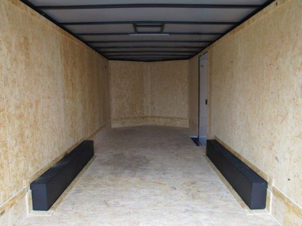 Covered Wagon 8.5 x 20 Enclosed V-Nose Car Hauler- Black Trim - Image 6