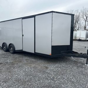 Covered Wagon 8.5 x 24 Enclosed Car Trailer – Blackout Package