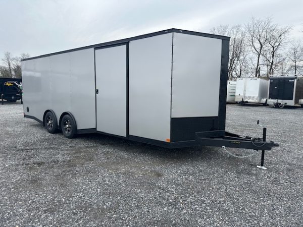 Covered Wagon 8.5 x 24 Enclosed Car Trailer – Blackout Package