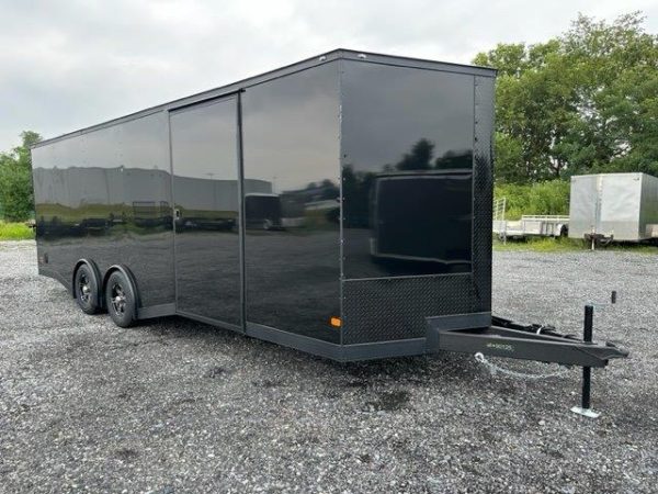 Covered Wagon 8.5 x 24 Enclosed Car Trailer – Blackout Package - Image 9