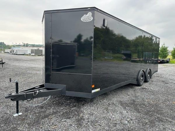 Covered Wagon 8.5 x 24 Enclosed Car Trailer – Blackout Package - Image 11