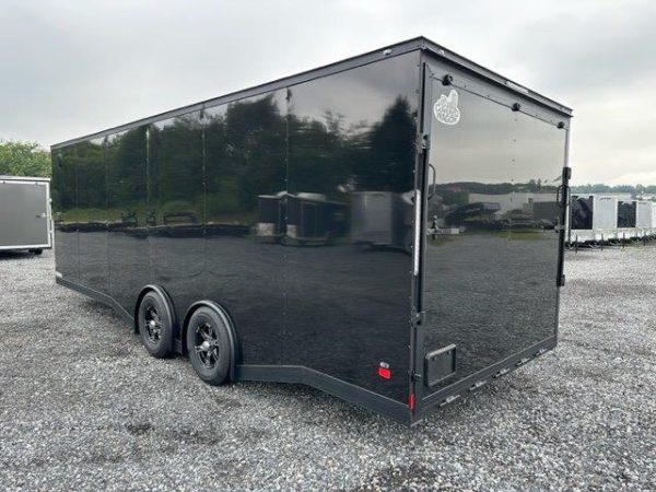 Covered Wagon 8.5 x 24 Enclosed Car Trailer – Blackout Package - Image 12