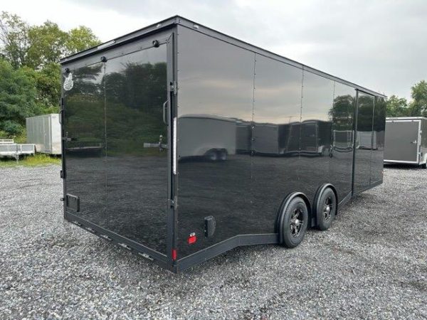 Covered Wagon 8.5 x 24 Enclosed Car Trailer – Blackout Package - Image 14