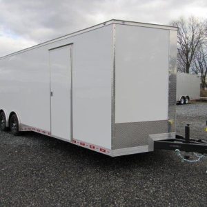 Covered Wagon 8.5 x 28 Enclosed Car Trailer – Aluminum Wheels
