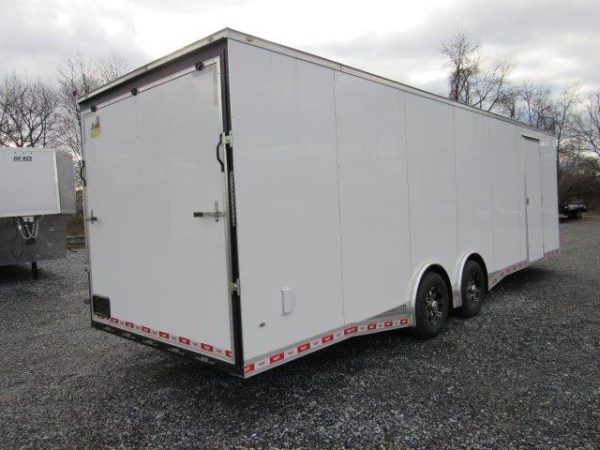 Covered Wagon 8.5 x 28 Enclosed Car Trailer – Aluminum Wheels - Image 7