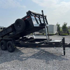 Covered Wagon 7 x 14 Prospector Dump Trailer – Telescopic