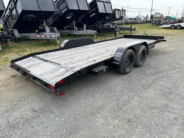 Big Tex 7 x 20 Open Wood Deck Car Hauler – Beavertail - Image 5