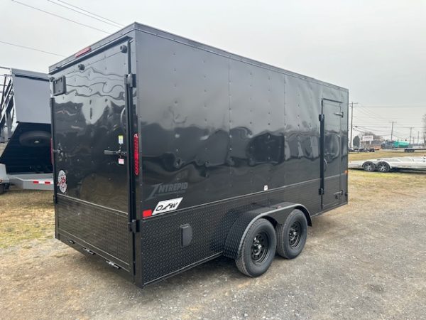 Homesteader 7 x 16 V-Nose Enclosed Cargo Trailer – Black Trim OHV - Image 7