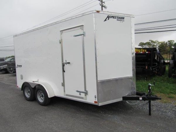 Homesteader 7 x 14 V-Nose Enclosed Trailer – 12″ Added Height