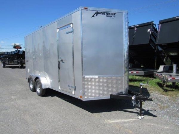 Homesteader 7 x 16 V-Nose Enclosed Trailer – 12″ Added Height