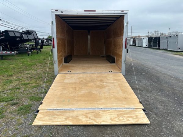 Homesteader 8.5 x 20 V-Nose Enclosed Car Trailer – Aluminum Wheels - Image 3