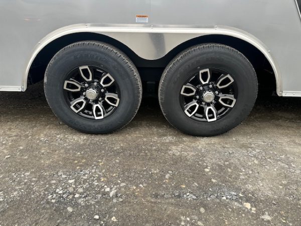 Homesteader 8.5 x 20 V-Nose Enclosed Car Trailer – Aluminum Wheels - Image 8