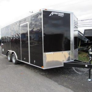 Homesteader 8.5 x 18 V-Nose Enclosed Car Hauler – Extended Tongue
