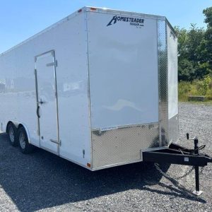 Homesteader 8.5 x 18 V-Nose Enclosed Cargo Trailer – Barn Doors