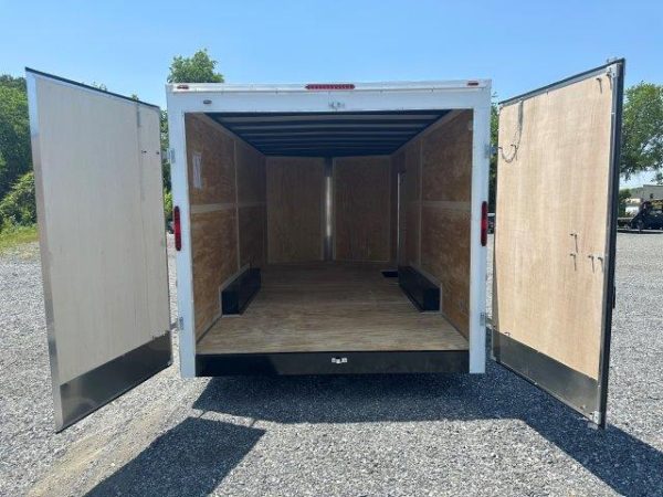 Homesteader 8.5 x 18 V-Nose Enclosed Cargo Trailer – Barn Doors - Image 3