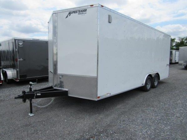 Homesteader 8.5 x 20 V-Nose Enclosed Car Hauler – 6″ Added Height - Image 4