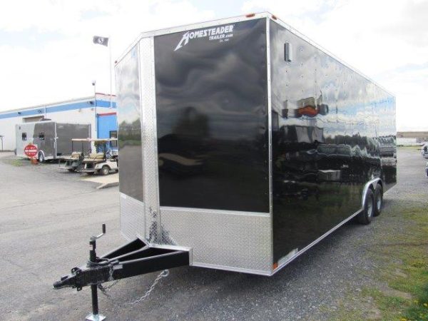 Homesteader 8.5 x 24 Enclosed V-Nose Car Trailer – 12″ Added Height - Image 4