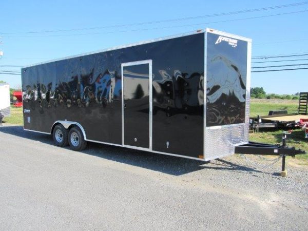 Homesteader 8.5 x 24 Enclosed V-Nose Car Trailer – 6″ Added Height
