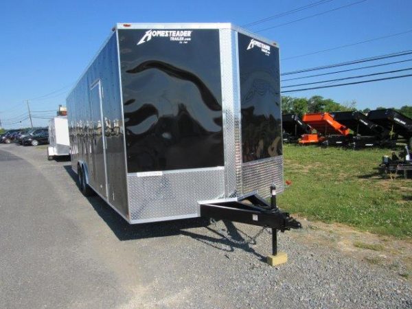 Homesteader 8.5 x 24 Enclosed V-Nose Car Trailer – 6″ Added Height - Image 10
