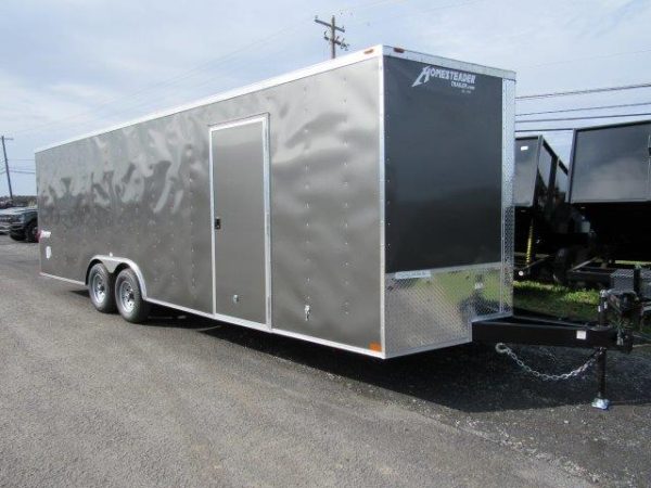 Homesteader 8.5 x 24 Enclosed V-Nose Car Trailer – Extended Tongue