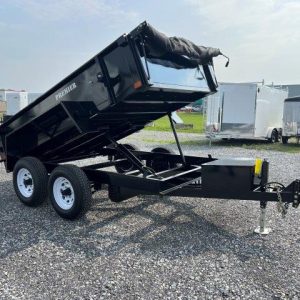 Premier 6 x 10 Low Profile Dump Trailer – Ladder Ramps