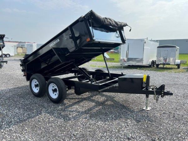 Premier 6 x 10 Low Profile Dump Trailer – Ladder Ramps
