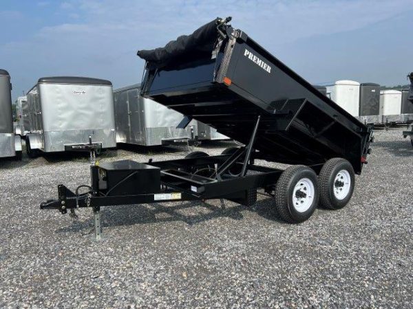 Premier 6 x 10 Low Profile Dump Trailer – Ladder Ramps - Image 4