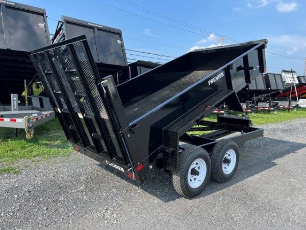 Premier 6 x 12 Low Profile Dump Trailer – Landscape Ramp - Image 5