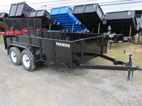 Premier 6.4 x 12 Landscape Utility Trailer – Solid Steel Sides