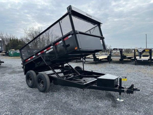Premier 7 x 12 High Side Dump Trailer – Combo Gate & Ramps