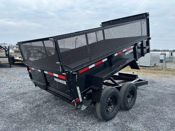 Premier 7 x 12 High Side Dump Trailer – Combo Gate & Ramps - Image 5