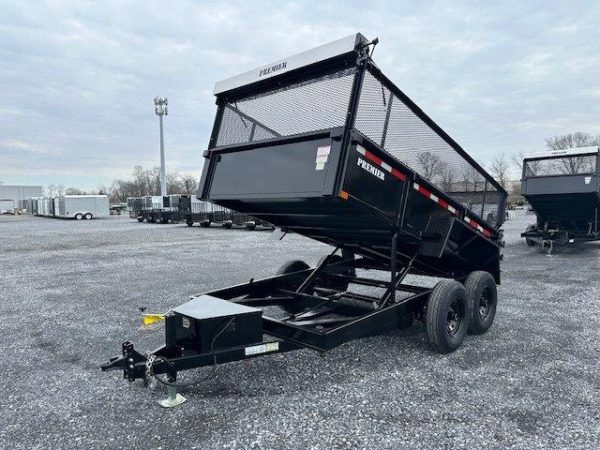 Premier 7 x 12 High Side Dump Trailer – Combo Gate & Ramps - Image 4