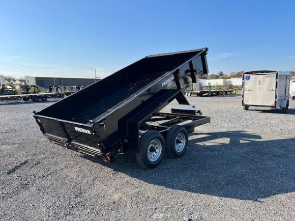 Premier 7 x 12 Low Profile Dump Trailer – Combo Gate & Ramps - Image 5