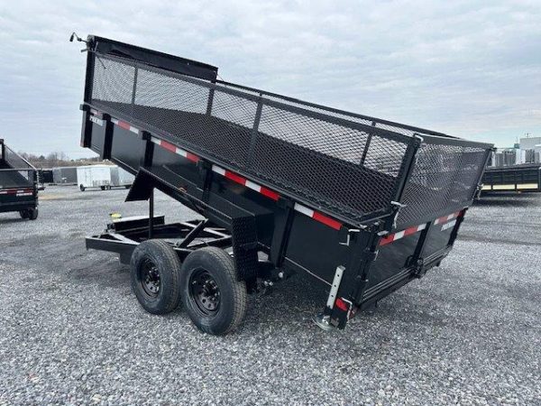 Premier 7 x 14 High Side Dump Trailer – Combo Gate & Ramps - Image 5