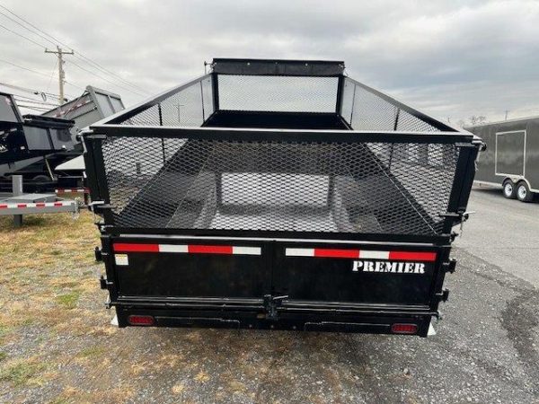 Premier 7 x 14 Dump Trailer – 24″ Mesh Side Extensions - Image 3