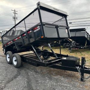 Premier 7 x 14 Dump Trailer – 24″ Mesh Side Extensions